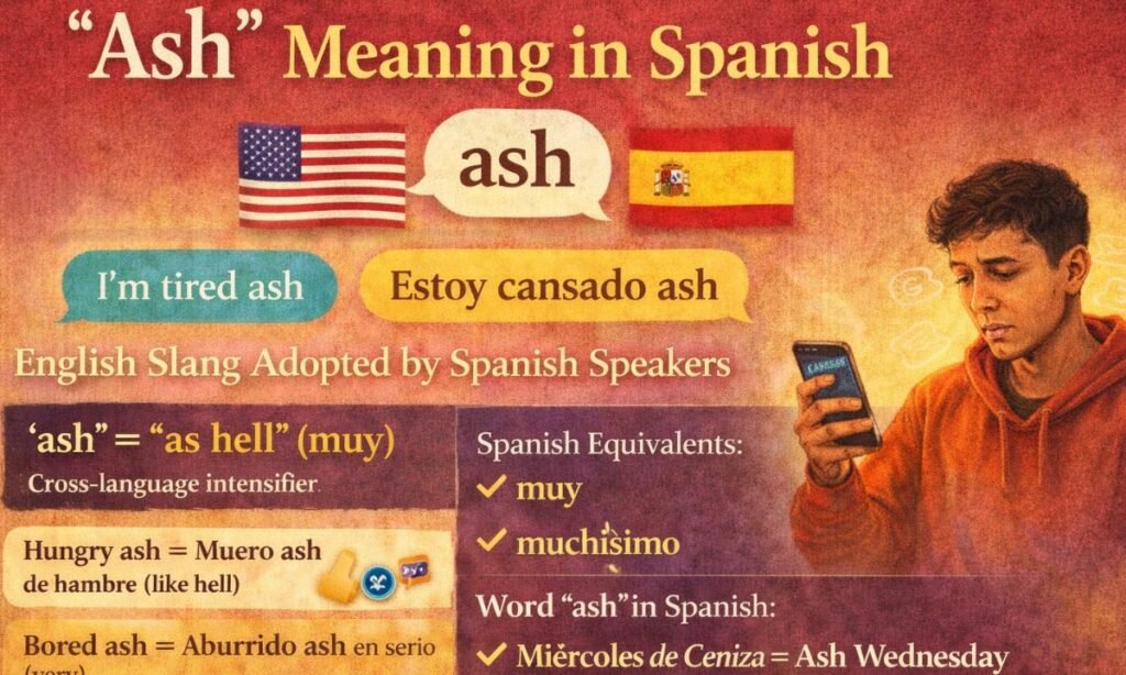 Ash Meaning in Spanish