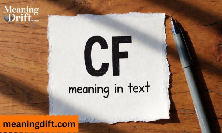 CF Meaning in Text What It Really Means and How to Use It Naturally