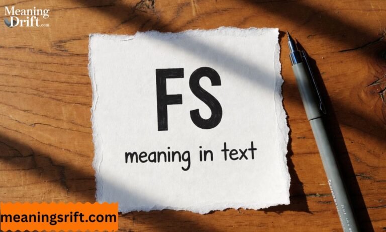 FS Meaning in Text