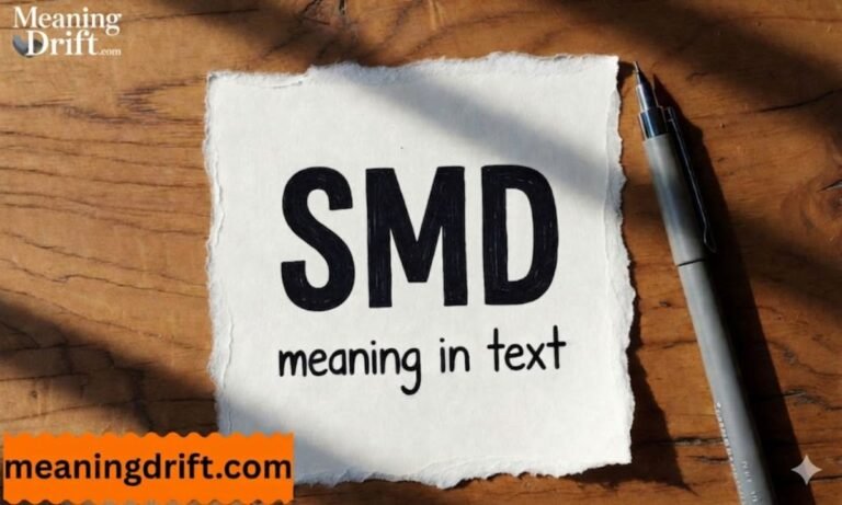 SMD Meaning in Text