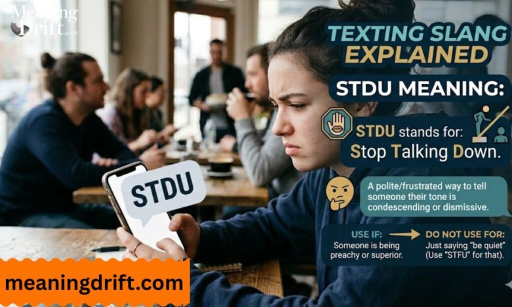 STDU Meaning in Text