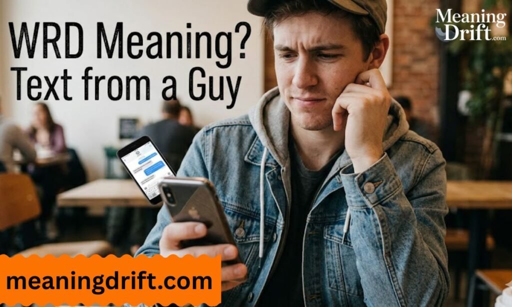 WRD Meaning Text from a Guy