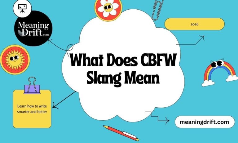 What Does CBFW Slang Mean