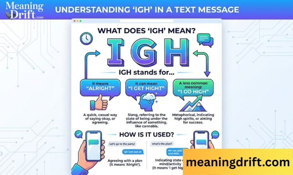 What Does IGH Mean in a Text Message