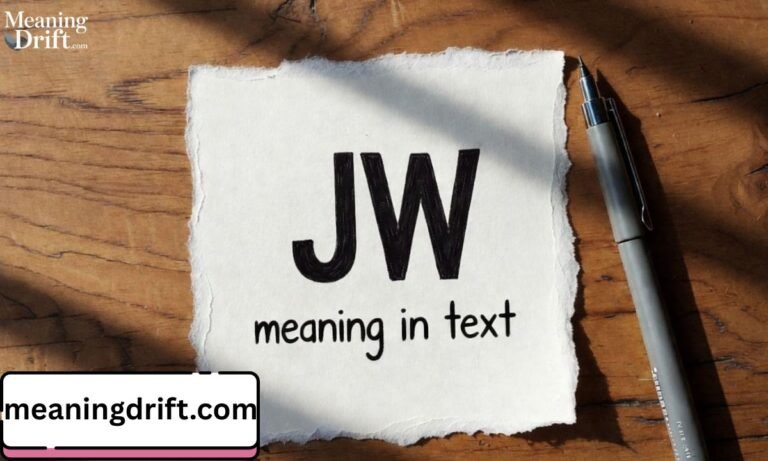 What Does JW Mean in Text Complete Guide 2026 (1)