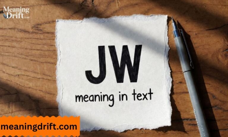 What Does JW mean in text Complete Guide 2026