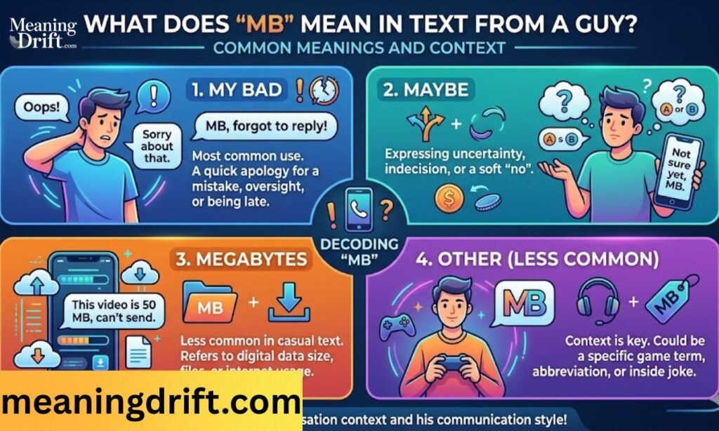 What Does MB Mean in Text from a Guy