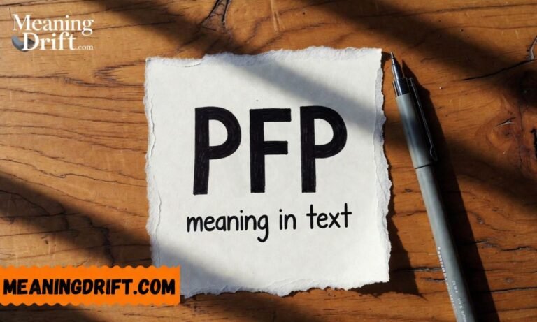 What Does PFP Mean in Text