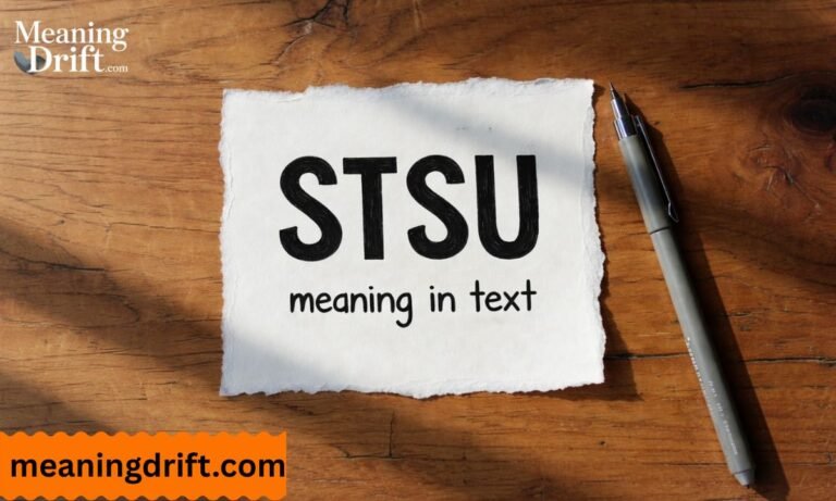 What Does STSU Mean in Text