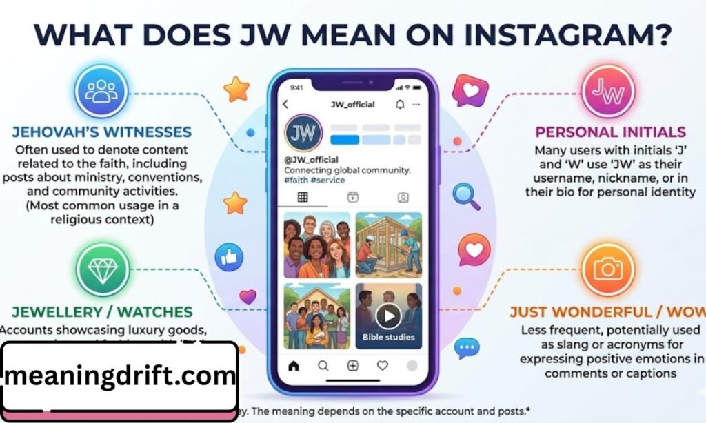 What does JW mean on Instagram