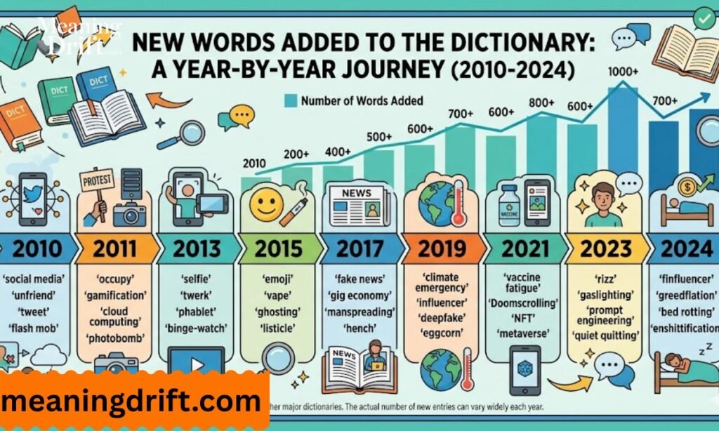 Words Added to the Dictionary by Year