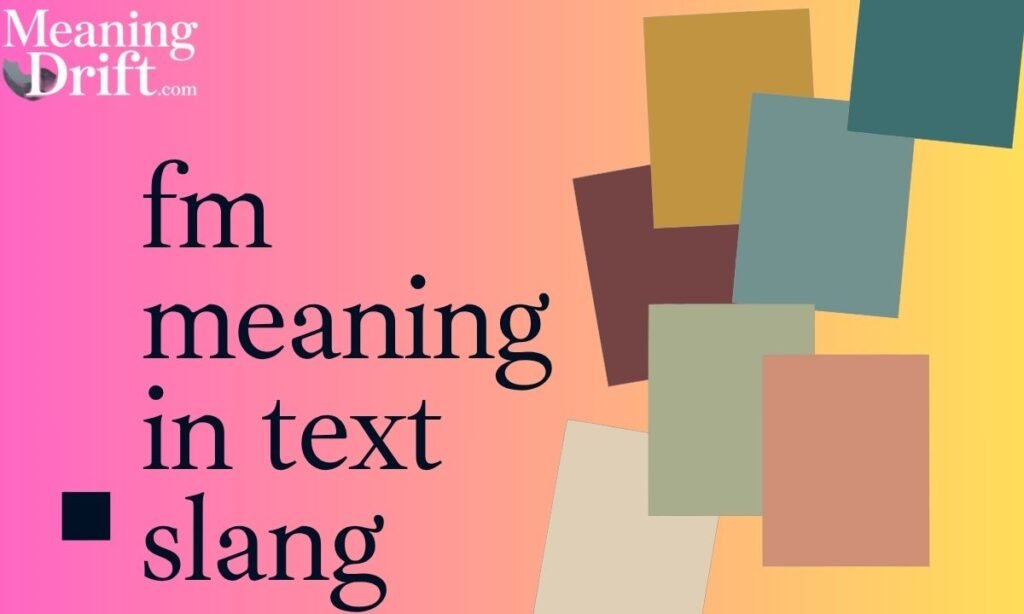 fm meaning in text slang