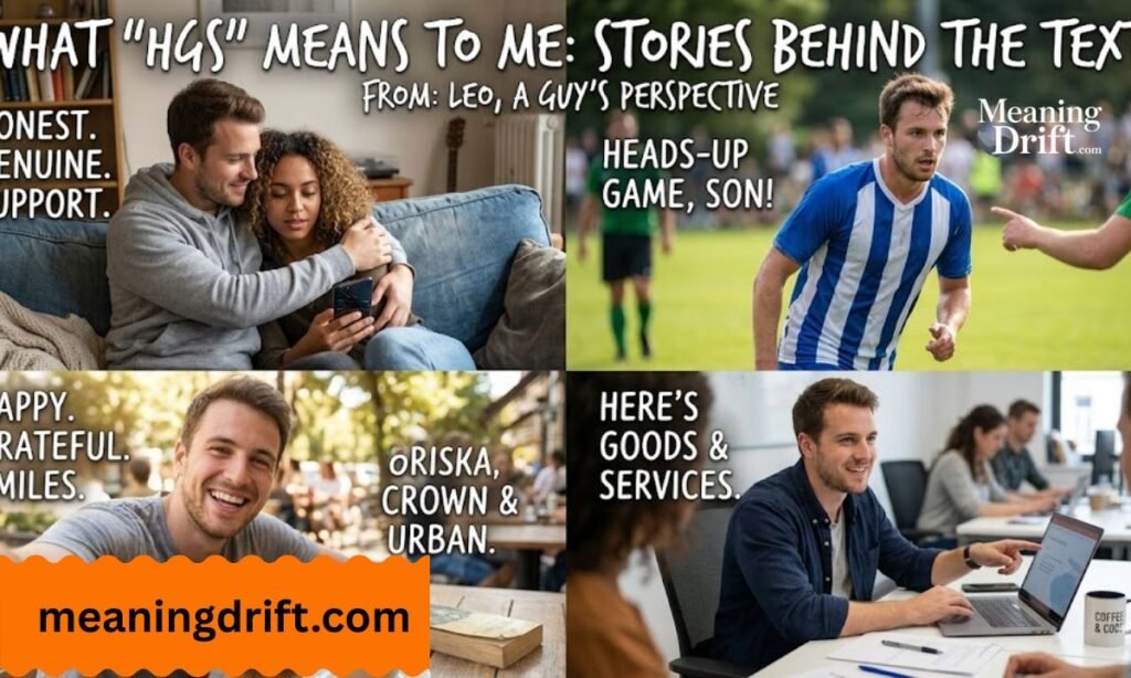 hgs meaning in text from a guy