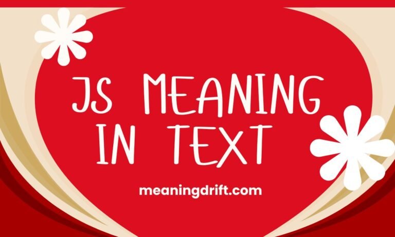 JS Meaning in Text