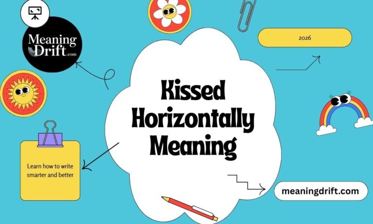 Kissed Horizontally Meaning