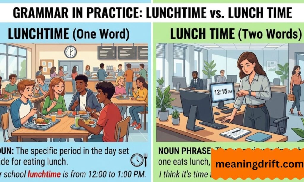 Lunchtime vs Lunch Time  Grammar in Practice