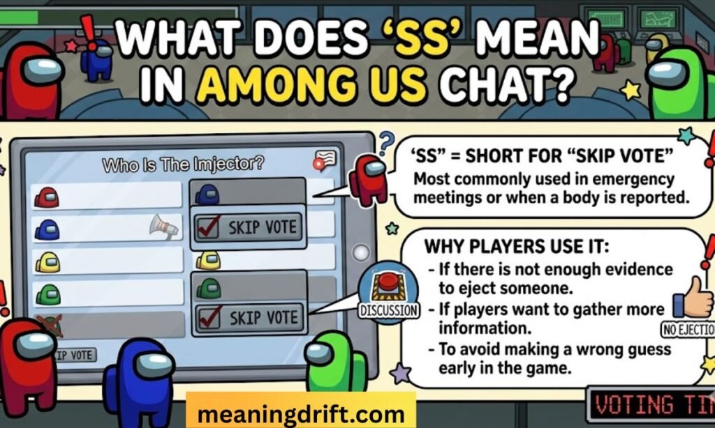 Ss Meaning in Chat Among Us