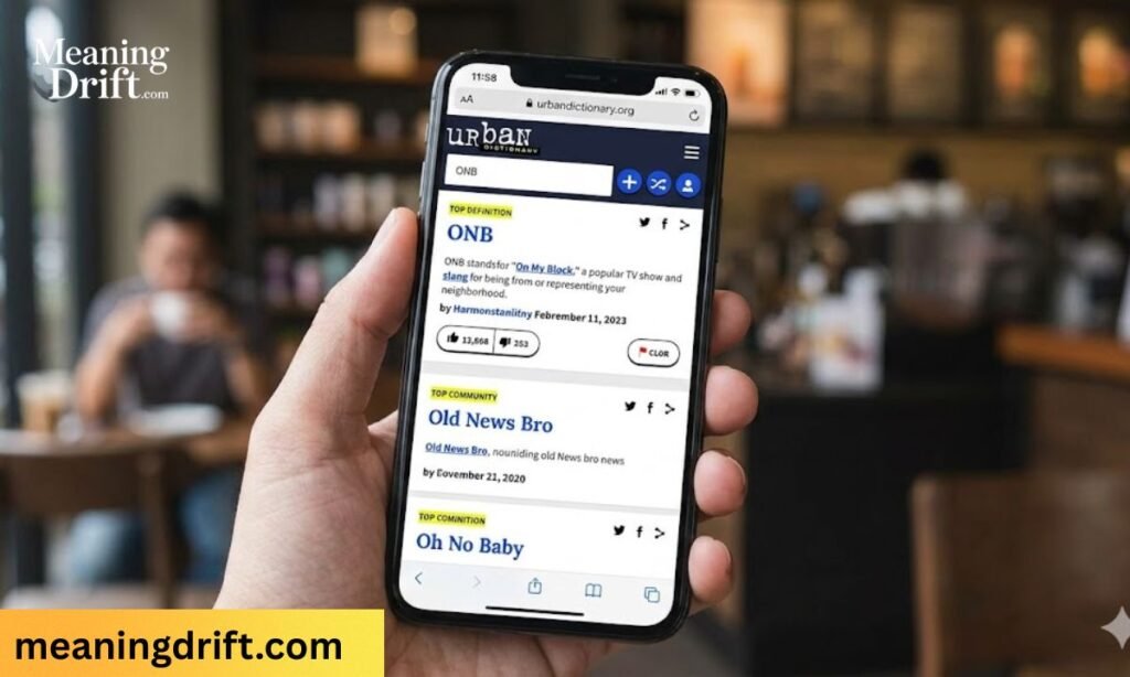 What Does ONB Mean on Urban Dictionary