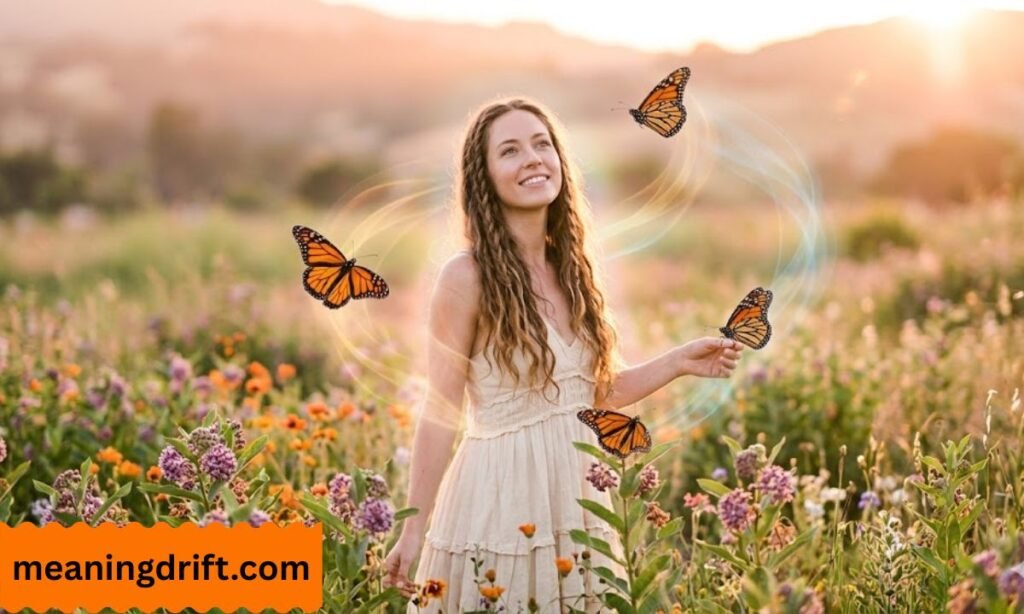 monarch butterfly flying around you