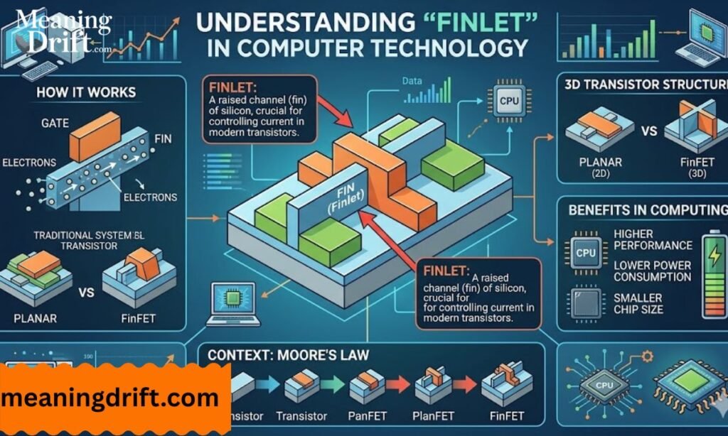 Finlet Meaning Computer