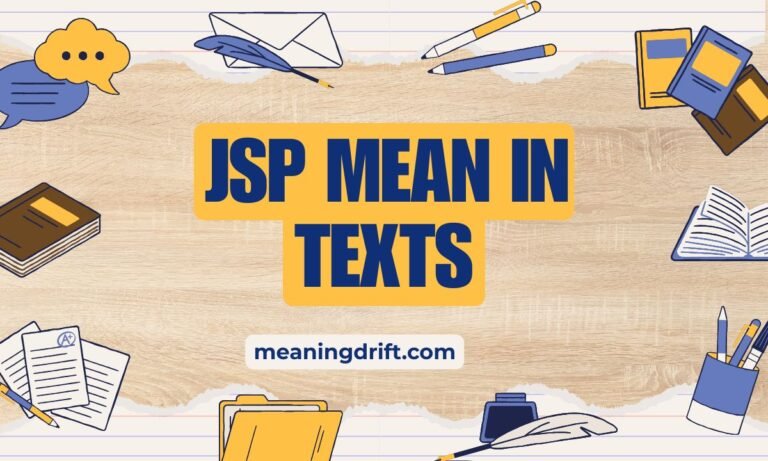 JSP Mean in Text