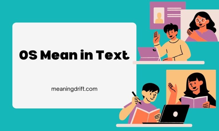 OS Mean in Text