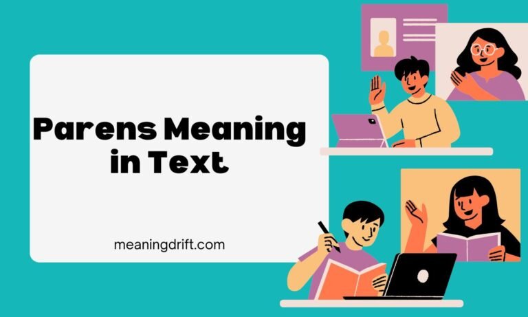 Parens Meaning in Text