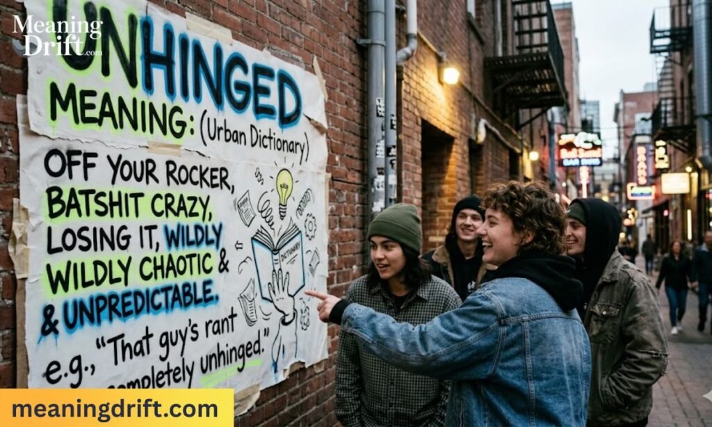 Unhinged Meaning Urban Dictionary