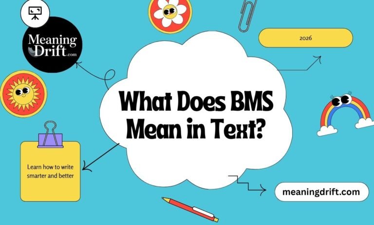 What Does BMS Mean in Text
