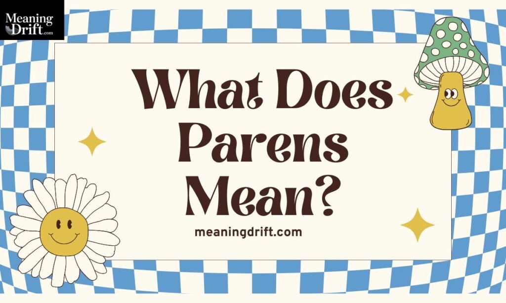 What Does Parens Meaning